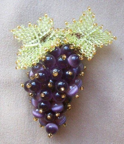 Брошь "Смородинка"