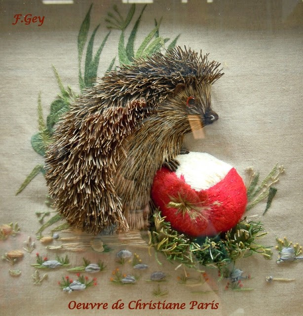 Интересные примеры объемной вышивки