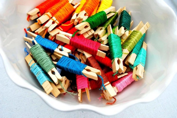 Как хранить ленты и декоративные нитки: идеи
