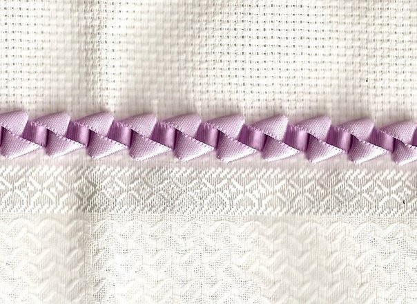 Как сделать объемный бордюр из ленточек