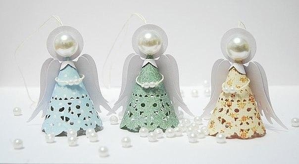 Ангелочек из бумаги