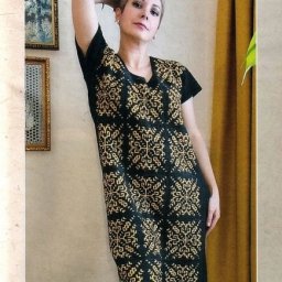 Платье из квадратных мотивов