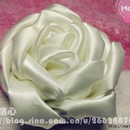 Объемная роза из шелка или атласа: мастер-класс