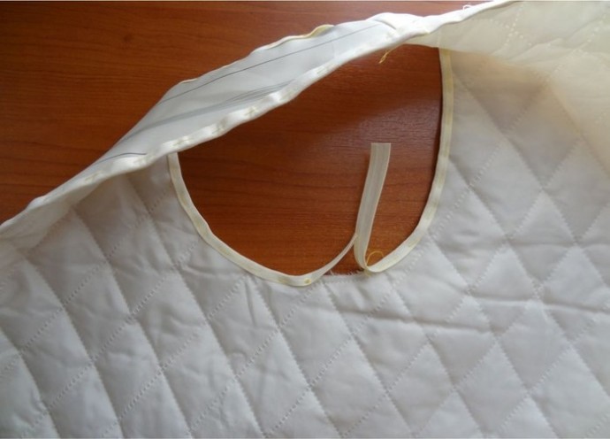 ​Обработка косой бейкой "в кольцо"