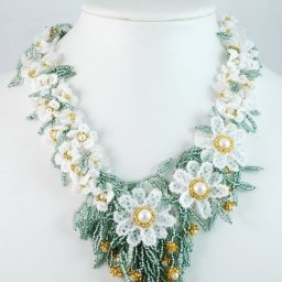 ​Чудесное цветочное колье "Первая весна"