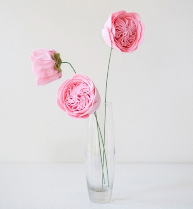 Цветочное рукоделие: как сделать нежную розу из фетра
