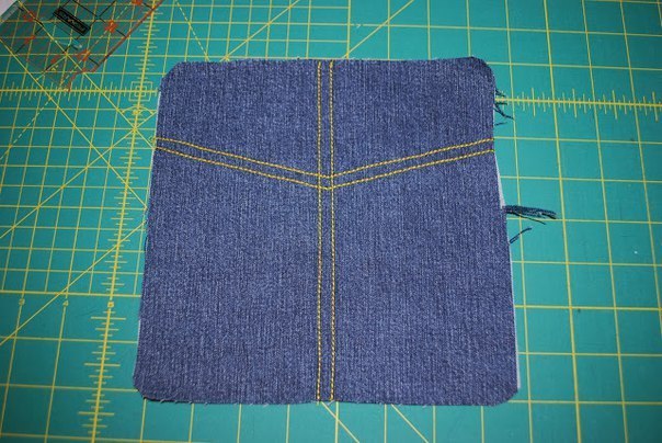 Джинсовая подушечка