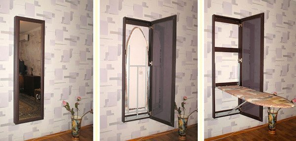 Гладильная доска, спрятанная незаметно