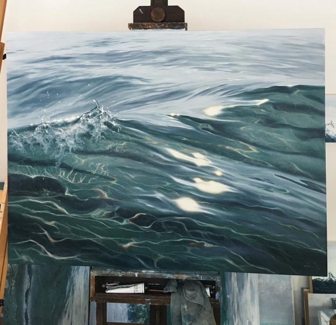 Художник Irina Cumberland: прохладное прикосновение воды в летнюю жару