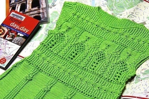 ​Красивые платье и пуловер одним узором