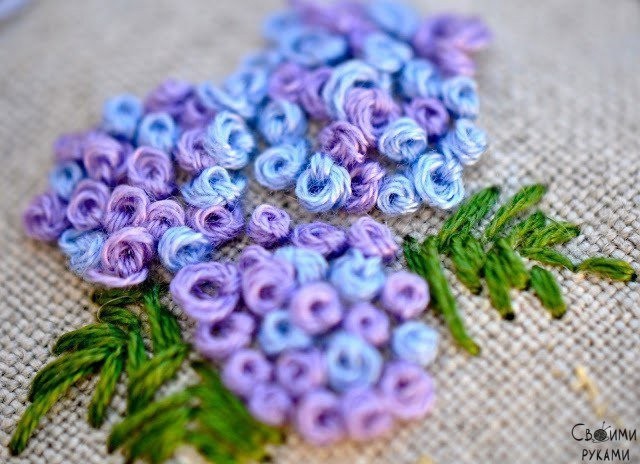 Вышивка в технике "французский узелок"