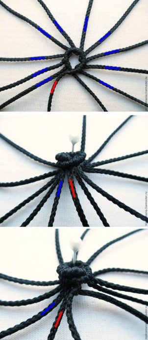 Плетем объемную бусину в технике макраме Плетем объемную бусину в технике макраме