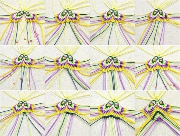 Цветок-макраме