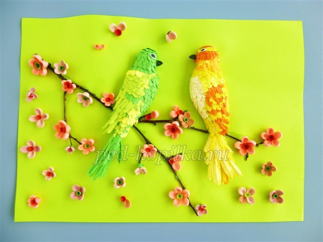 Картина в стиле квиллинг: мастер-класс