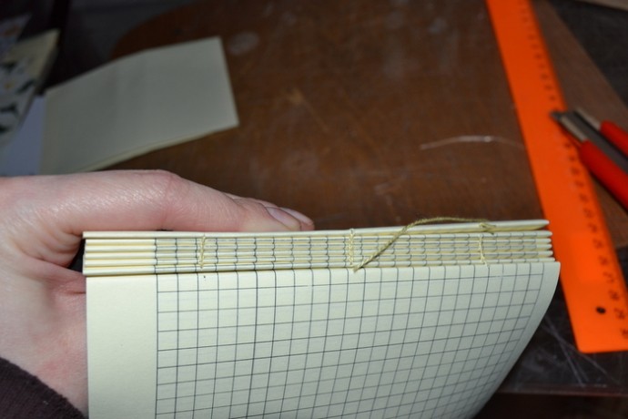 Блокнот в красивой бумажной обложке