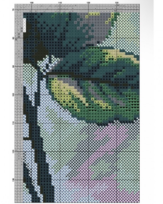 Вышитая роза