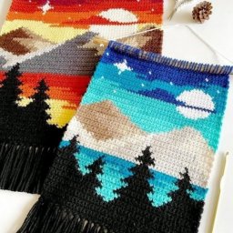 Вязаные пейзажи