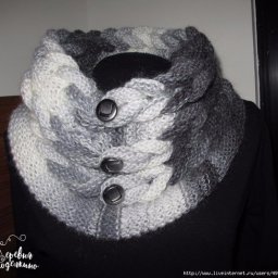 Красивый и оригинальный воротник-шарф