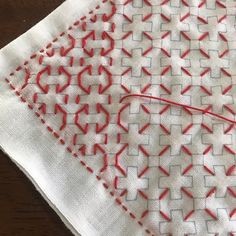 Оригинальная вышивка сашико