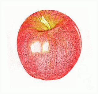 Рисуем аппетитное яблочко