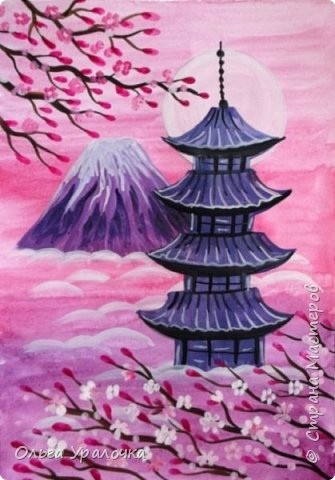 Рисуем японские мотивы