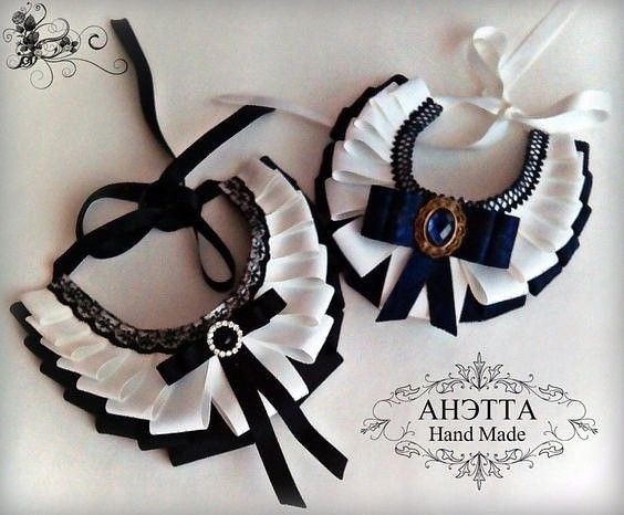 Украшения из атласных лент