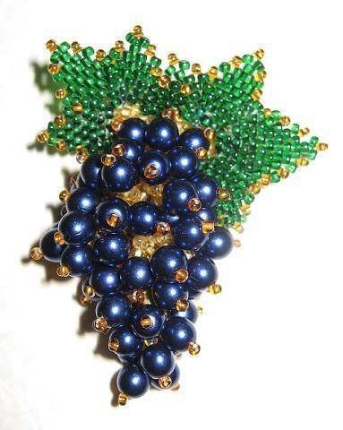 Брошь "Смородинка"