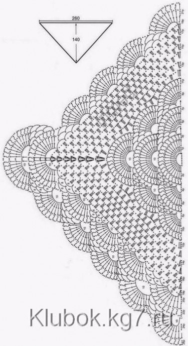 Красивые шали крючком