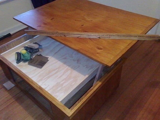 Журнальный столик с выдвижной столешницей своими руками