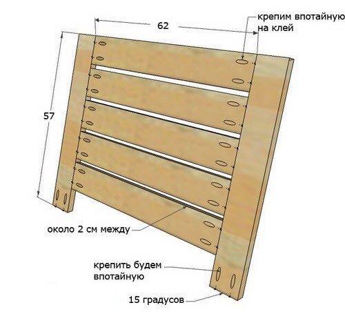 Деревянное кресло в сад своими руками
