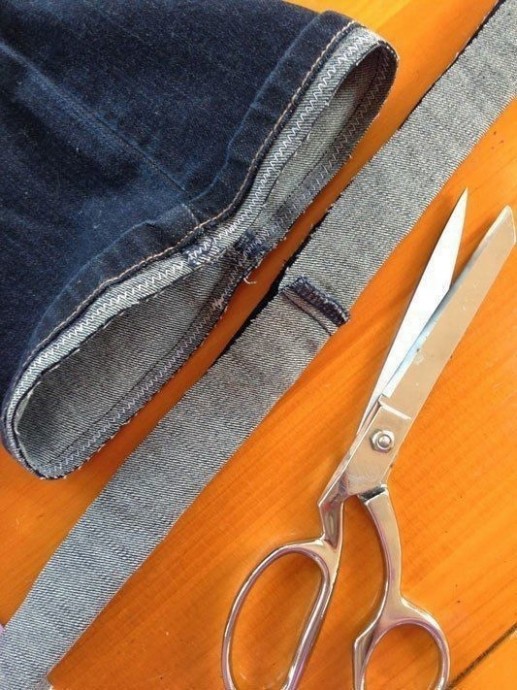 Как укоротить джинсы и сохранить фабричный шов в целости