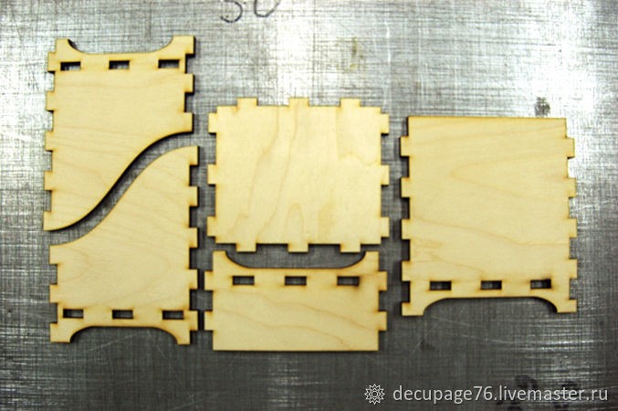 Сборка заготовок для декупажа