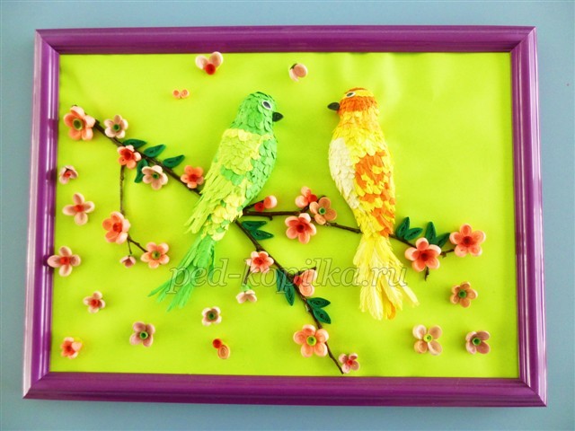 Картина в стиле квиллинг: мастер-класс