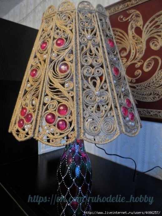 Светильник в технике филигрань