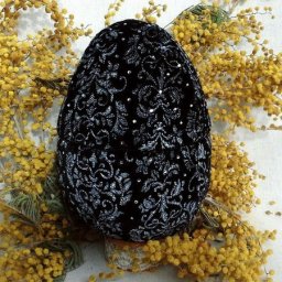 Бархатное яйцо-шкатулка