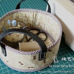 ​Круглая корзинка для мелочей своими руками