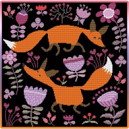 ​Оригинальная вышивка с лисами