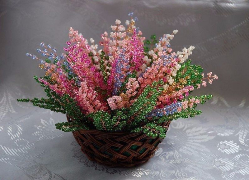 Вереск из бисера