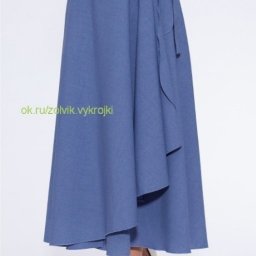 ​Юбка-полусолнце с запахом