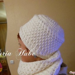 Элегантная шапка крючком для истинных леди