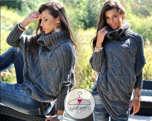 Интересная идея пончо с рукавами