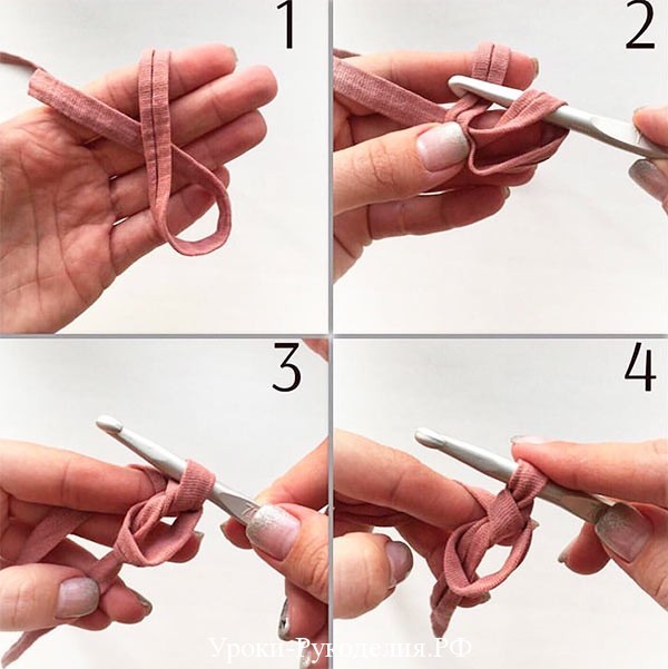 Корзинка с крышкой из трикотажной пряжи