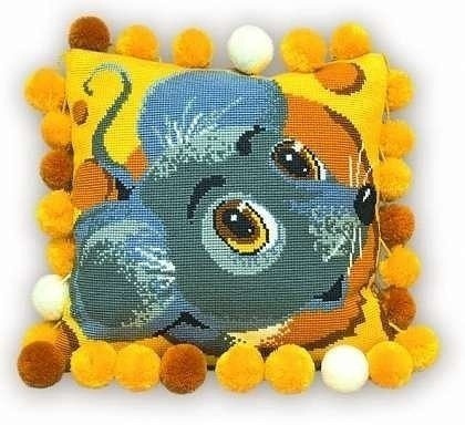 Забавная вышивка для подушек