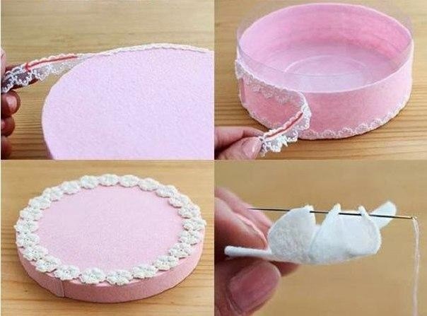 Подарочная коробка в виде торта