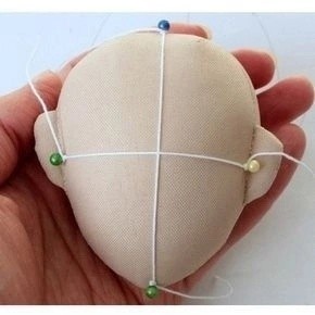 Разметка лица текстильной куклы Разметка лица текстильной куклы