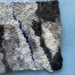 Валяем образец с флисом Шетланда