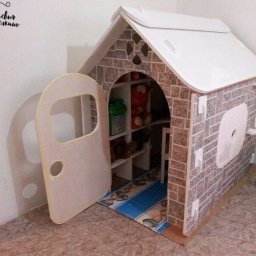 Домик из картона