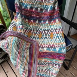 Мозаичное вязание крючком