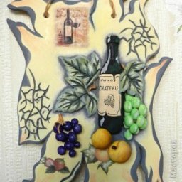 ​Кухонное панно из соленого теста: мастер-класс