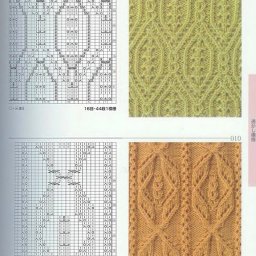 ​Очень красивые узоры на спицах